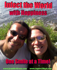 Happy Quote: Infect the World with Happiness, One Smile at a Time! Larry Stillday & Jennifer Kruse at Ponemah, MN photo by: Jennifer Kruse JenniferKruse.com