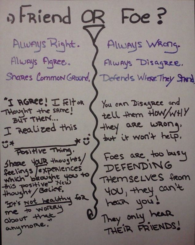 Guided-Learning Lessons - Lesson 1 Friend or Foe? - Original hand written Notes & Quotes by: Jennifer Kruse, LMT CRMT - Holistic Healer & developer of the Guided-Learning Technique - Fargo - JenniferKruse.com