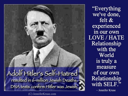 Hitler was Jewish Quote - Navigating the Labyrinth of Life & Human Mind by: Jennifer Kruse, LMT CRMT - Holistic Healer, Speaker & Writer - Fargo - JenniferKruse.com & Aspire2Heal.com
